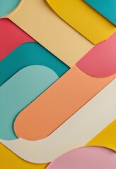3D Color Play: A Modern Artist's Palette