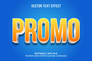 Editable 3d text effect for promotion title