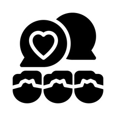 volunteer glyph icon