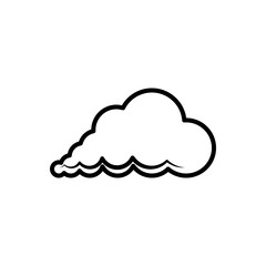 cloud icon on white background