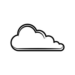 cloud icon on white background