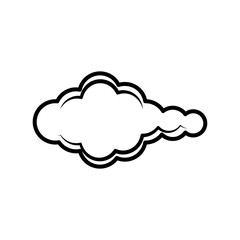 cloud icon on white background
