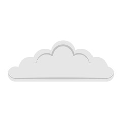 cloud icon on white background