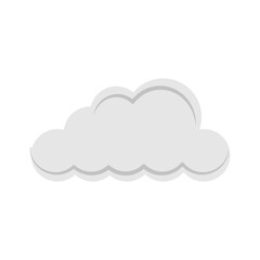 cloud icon on white background