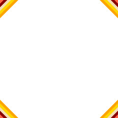 Obraz premium An abstract retro 70's style transparent boho corner border design element.