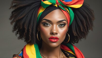 Fototapeta premium Daring Diversity: A Celebration of African American Women's Style