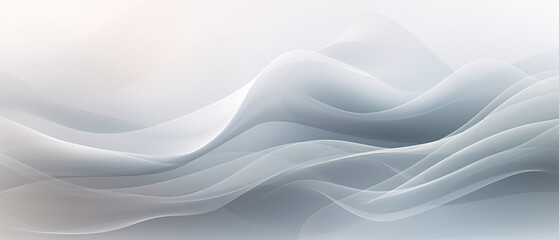 Abstract grey background poster with dynamic waves, modern tech design, minimalist geometric patterns.