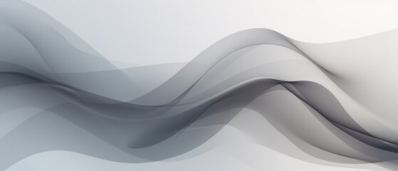 Obraz premium Abstract grey background poster with dynamic waves, modern tech design, minimalist geometric patterns.