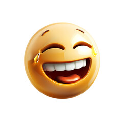 Fototapeta premium Laughing Emoji With Tears of Joy