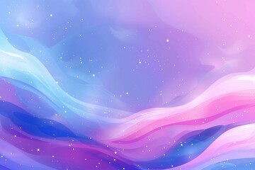 A mesmerizing abstract artwork featuring flowing lines and a dreamy color palette of purples, blues, and pinks.