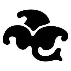 Floral symbol. Mark section break in a book icon