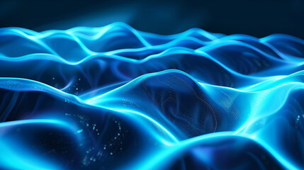 Fototapeta premium Sky blue, Black and White Neon Wave Background