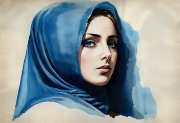 Naklejka premium Blessed Colors: A Tribute to Faith and Beauty