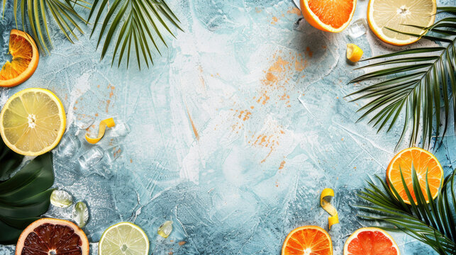 Background for a Cocktail Party or summer event invitation, inspiration for a card, poster, flyer or similar with copy space