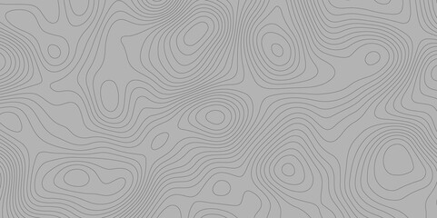 Abstract wavy topographic map. Abstract wavy and curved lines background. Abstract geometric topographic contour map background.

