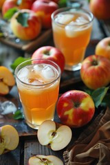 Fototapeta premium Flavorful apple cider