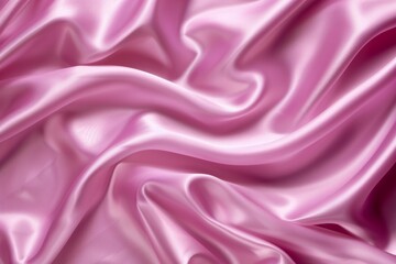 Obraz premium Satin elegance: close-up view of luxurious pink fabric texture