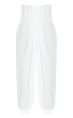 White female  pants. vector illustration