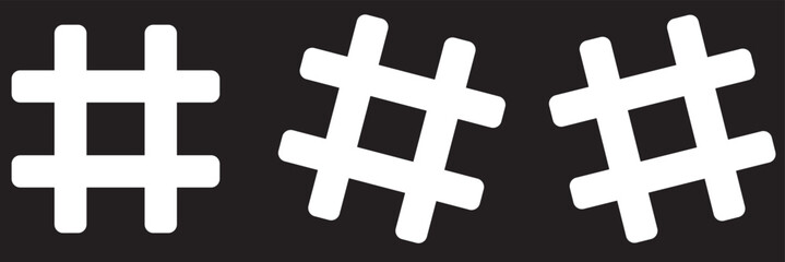 Hashtag icon vector illustration. hashtag sign and symbol