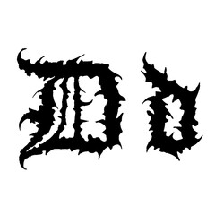 Horror old english and halloween font