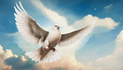 Fototapeta premium Divine Wings of Love