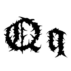 Horror old english and halloween font