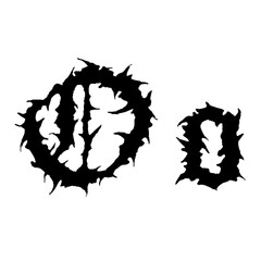 Horror old english and halloween font