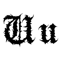 Horror old english and halloween font