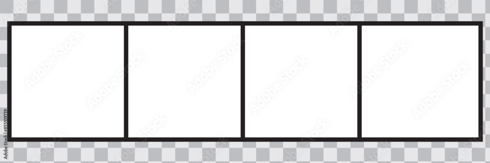 Canvas Prints photo booth images. realistic blank photography template. retro empty photo frame. vector picture st
