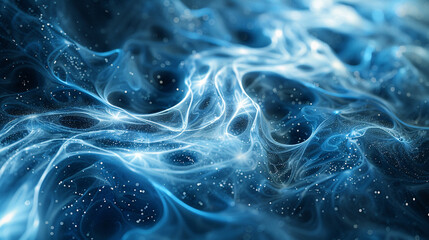 Fototapeta premium Artistic depiction of interconnected lines and shapes gradually spreading and branching out, representing the dynamic process of expansion and evolution, with an abstract and dynamic backdrop