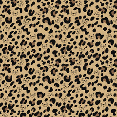
leopard print pattern seamless modern fashion design on textile