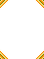 An abstract retro 70's style transparent boho corner border design element.