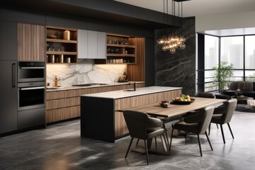 Interior of a modern contemporary living room