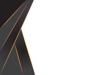 Black and white background, gold stripes