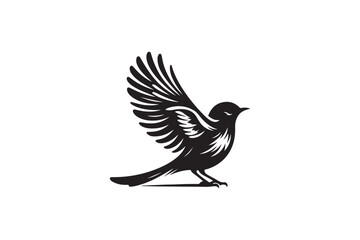 High-Quality Bird Silhouette Vector Graphics