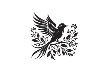 Fototapeta premium High-Quality Bird Silhouette Vector Graphics
