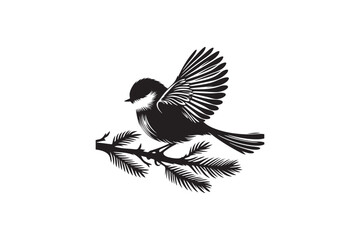 High-Quality Bird Silhouette Vector Graphics