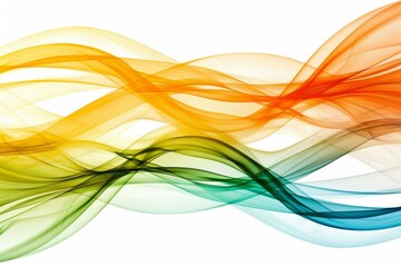 Obraz premium Colorful abstract wave design with vibrant flowing lines