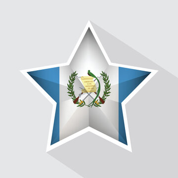 recommend clip art: Guatemala Flag Star Shape Icon