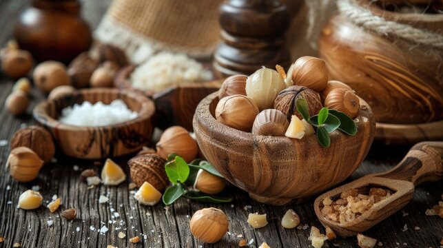 Eco friendly soapnuts and cleaning agents for wooden surfaces