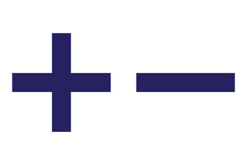 Obraz premium Simple plus and minus icon