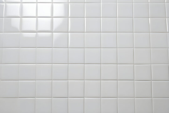 Parede textura de cerâmica azulejo ladrilhos branco de banheiro ou piscina mockup