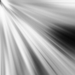 Black and white shine motion effect. Abstract glowing background. Grayscale sparkle. Monochrome wallpaper. Colorless texture backdrop and banner.