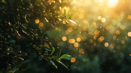 Closeup of Christmas tree with bokeh light in the background. Christmas and New Year holiday background. vintage color tone.