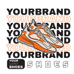 Sneaker shoes . Concept. Flat design. Vector illustration. Sneakers in flat style. Sneakers side view. Fashion sneakers.	