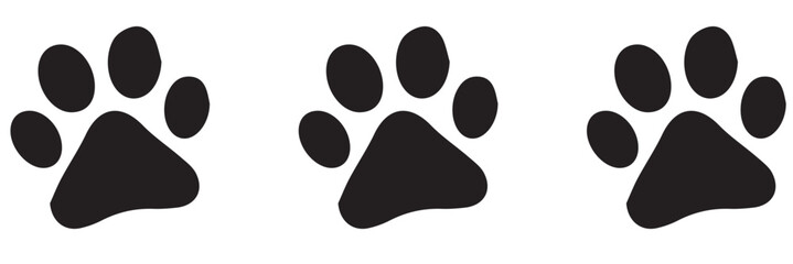 Different animal paw print vector illustrations © TinyStock Studio