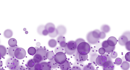 purple bokeh on a transparent background. 