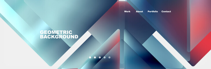 Obraz premium Gradient triangles composition with bright fluid colors. Vector Illustration For Wallpaper, Banner, Background, Card, Book Illustration, landing page
