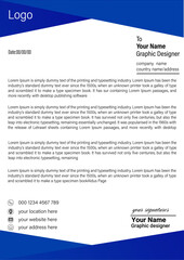 Naklejka premium letterhead design