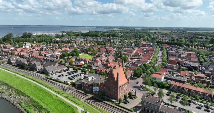 The Medemblik town hall former town hall in the North Holland, The Netherlands.
